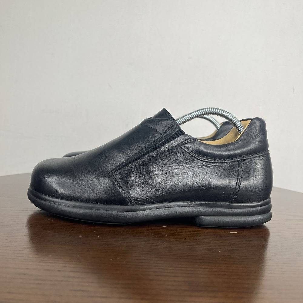 Birkenstock Footprints Shoes Women's 38 / 7-7.5 Black Leather Comfort Loafer